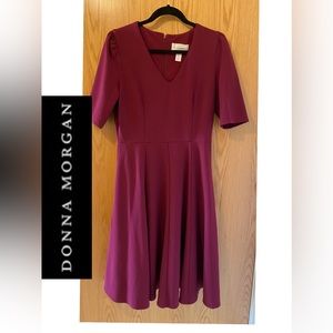 PINK A-LINE MIDI DRESS